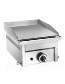 Fry top a gas da banco in acciaio inox - piastra liscia singola - potenza 3000 W - cm 33x45x27,5h