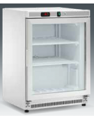Armadio refrigerato statico minore di -18°C, porta a vetri, esterno in acciaio inox - Lt 140 - Classe B - cm 60x58,5x85h
