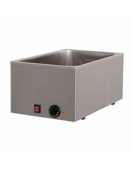 Bagnomaria elettrico da banco in acciaio inox - vasca G/N 1/1 - mm L 340x540x250h