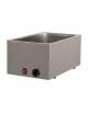 Bagnomaria elettrico da banco in acciaio inox - vasca G/N 1/1 - mm L 340x540x250h