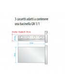 Kit 2 cassetti per banco refrigerato