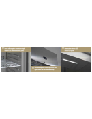 Armadio refrigerato ventilato GN2/1, in acciaio inox - Temp. -2/+8°C - Lt 560 - Classe A - cm 74x88,7x209h