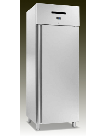 Armadio refrigerato ventilato GN2/1, in acciaio inox - Temp. -18/-22°C - Lt 560 - Classe B - cm 74x88,7x209h