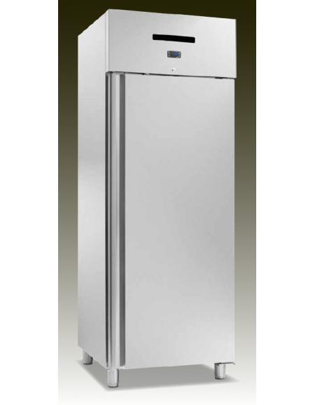 Armadio refrigerato ventilato GN2/1, in acciaio inox - Temp. -18/-22°C - Lt 560 - Classe B - cm 74x88,7x209h