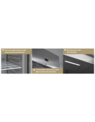 Armadio refrigerato ventilato GN2/1, in acciaio inox - Temp. -18/-22°C - Lt 560 - Classe B - cm 74x88,7x209h