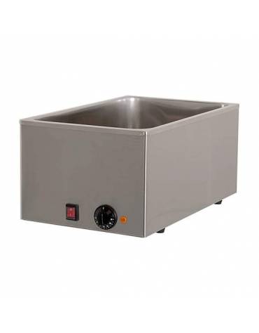 Bagnomaria elettrico da banco in acciaio inox - vasca G/N 1/1 - mm L 340x540x3000h