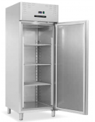 Armadio refrigerato ventilato GN2/1, in acciaio inox - Temp. 0/+8°C - Lt 650 - Classe B - cm 74x82,8x205h