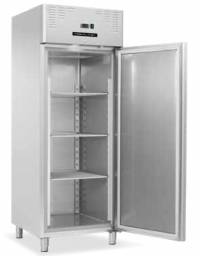 Armadio refrigerato ventilato GN2/1, in acciaio inox - Temp. -18/-22°C - Lt 650 - Classe c - cm 74x82,8x205h