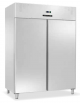 Armadio refrigerato ventilato due porte in acciaio inox, GN2/1 - Temp. -18/-22°C - Lt 1330 - Classe C - cm 148x82,8x205h