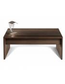 Scrivania lineare gonna, fianco legno dist. alluminio 180x90x74h