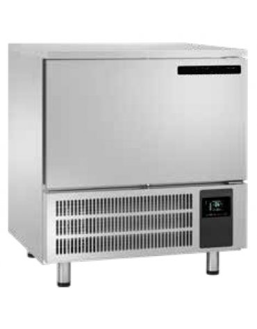 Abbattitore di temperatura in acciaio inox AISI304 - 5 teglie GN 1/1 o 5 x EN 60x40 - Potenza  W 1404 - cm 79x82x89h
