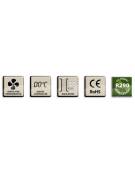Banco refrigerato GN1/1 ventilato in acciaio inox con 3 porte - Temp. 0/+8°C - Lt 405 - Classe B - cm 180x70x85h