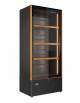 VETRINA VINI PER 192 BOTTIGLIE CON REFRIGERAZIONE MULTITEMPERATURE - PORTA CON CORNICE IN LEGNO VARI COLORI - CM 82X57,5X186,7H