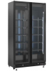 Vetrina refrigerata per bibite in acciaio verniciato nero - Temp +2/+10°C - Lt 800 - Classe C - cm 112x61x210h