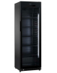 Vetrina refrigerata per bibite in acciaio verniciato nero - Temp 0/+10°C - Lt 382 - Classe E - cm 59,5x61x185h