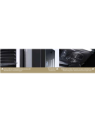 Vetrina refrigerata per bibite in acciaio verniciato nero - Temp 0/+10°C - Lt 382 - Classe E - cm 59,5x61x185h
