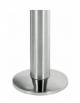 Base zavorrata Ø 360 mm in plastica con cover in inox brillante