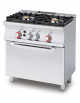 Cucina a gas 2 fuochi su forno a gas statico con grill, camera cm 67x38x34h, 1 griglia - cm 80x55x90h