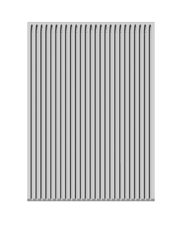Fry top elettrico trifase-4,5kw da banco, piastra rigata, r. temp. 50 a 300 °C - dim. 40x60x28h