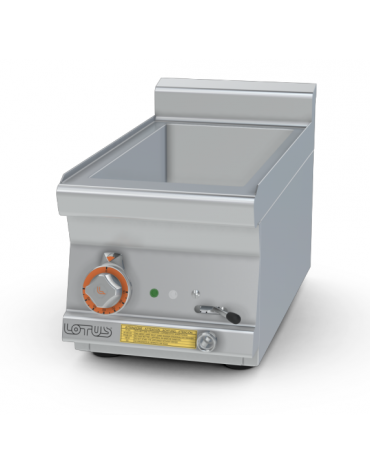 Bagnomaria elettrico da banco monofase-1,55kw in acciaio inox CrNi 18/10 AISI 304, 1 vasca GN1/2+GN1/4  cm 30x 60x 28h