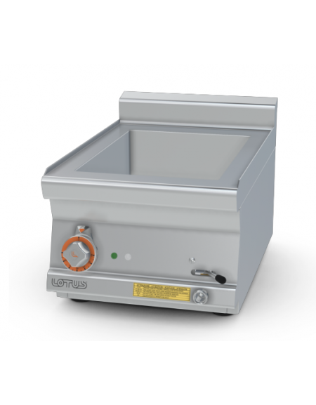 Bagnomaria elettrico da banco monofase-1,65kw in acciaio inox CrNi 18/10 AISI 304, 1 vasca GN1/2+GN1/3  cm 40x 60x 28h