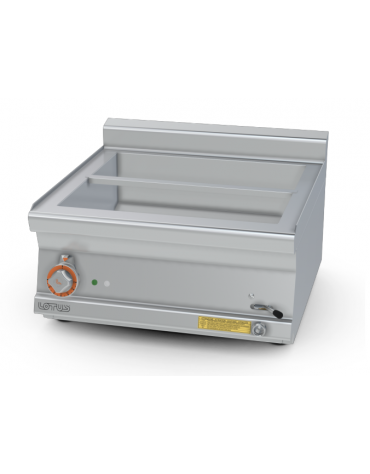Bagnomaria elettrico da banco monofase-3,1kw in acciaio inox CrNi 18/10 AISI 304, 1 vasca GN1/1+2GN1/4  cm 60x 60x 28h