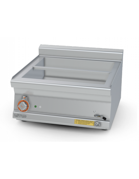 Bagnomaria elettrico da banco monofase-3,1kw in acciaio inox CrNi 18/10 AISI 304, 1 vasca GN1/1+2GN1/4  cm 60x 60x 28h