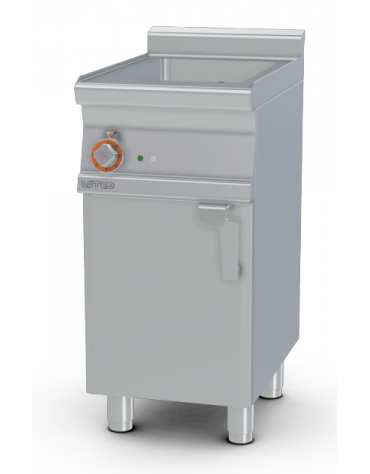 Brasiera fissa multifunzionale elettrica su mobile, 3,3kw, 1 vasca 12 litri cm 30x42x10h - dim tot. cm 40x60x90h