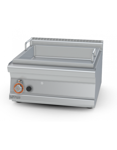 Brasiera a gas da banco 6kw, 1 vasca 20 litri cm 50,5x41x10h - dim tot. cm 60x60x28h