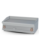Fry top elettrico trifase-11,25kw da banco, piastra liscia doppia cm 99,5x45, r. temp. 50 a 300 °C - dim. 100x60x28h