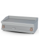 Fry top elett. trifase-11,25kw da banco, piastra liscia doppia cromata cm 99,5x45, r. temp. 50 a 300 °C - dim. 100x60x28h