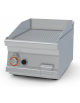 Fry top a gas da banco, 6 kw, piastra rigata, consumo gas 0,181m³/h - sup. di cottura cm 39,5x45  - cm 40x60x28h