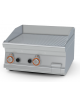 Fry top a gas da banco, 9 kw, piastra doppia rigata, consumo gas 0,265m³/h - sup. di cottura cm 59,5x45  - cm 60x60x28h
