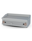 Fry top a gas da banco, 15 kw, piastra doppia liscia, consumo gas 0,434m³/h - sup. di cottura cm 99,5x45  - cm 100x60x28h