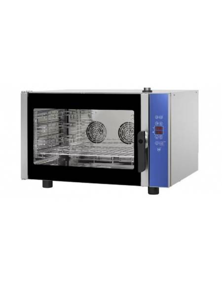 Forno Elettrico in acciaio inox a convezione - comandi digitali - con vapore - 4 teglie - cm 86,5x73,5x56,5h Forno Elettrico in acciaio inox a convezione - comandi digitali - con vapore - 4 teglie - cm 86,5x73,5x56,5h