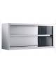 Armadio pensile in acciaio inox aperto a giorno - Dimensioni cm 140x40x60h