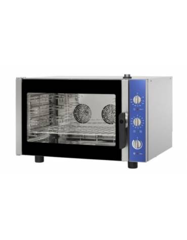 Forno Elettrico gastronomia/pasticceria in acciaio inox a convezione e vapore - 4 teglie -  cm 86,5x73,5x56,5h