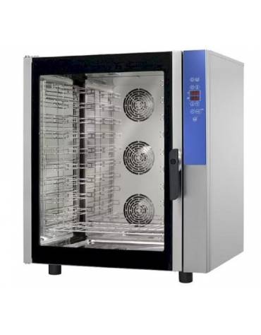 Forno Elettrico in acciaio inox a convezione - comandi digitali - con vapore - 10 teglie - cm 86,5x77,5x101,5h