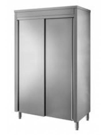 Armadio inox con ante scorrevoli Dimensioni cm 140x70x200h