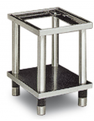 Cavalletto base in acciaio inox CrNi 18/10 AISI 304, cm 80x 48,5x 57h