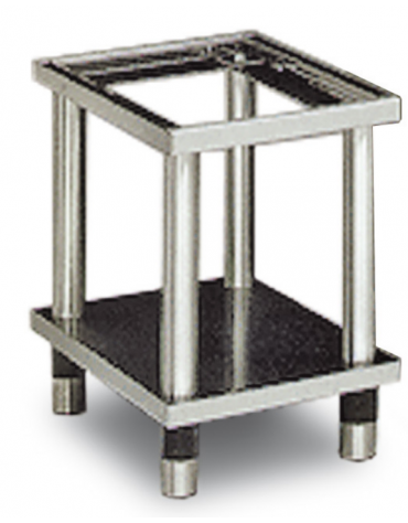 Cavalletto base in acciaio inox CrNi 18/10 AISI 304, cm 80x 48,5x 57h