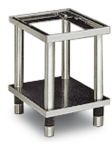 Cavalletto base in acciaio inox CrNi 18/10 AISI 304, cm 80x 48,5x 57h