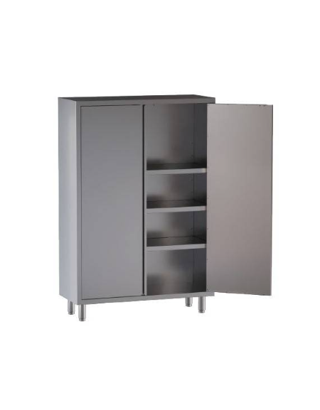 Armadio inox ante a battente cm 110x50x170h
