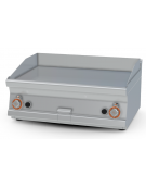Fry top a gas da banco, 12 kw, piastra doppia liscia, consumo gas 0,349m³/h - sup. di cottura cm 59,5x45  - cm 80x60x28h