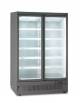 Murale refrigerato ventilato +1° +10°C a doppia porta a battente - Colore mobile esterno grigio RAL7015 - cm 125,3x71x200,3h