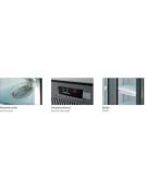 Espositore murale INOX refrigerato da cm. 98,5-SALUMI/FORMAGGI