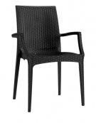 Sedia con braccioli in polipropilene Elegance