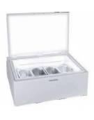 Espositore da banco per gelato 4 vaschette mm 1255x525x360h