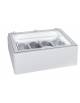 Espositore vetrina da banco per gelato 4 vaschette Lt 5 - Refrigerazione statica -10° -22°C - cm 85x81x37,3h