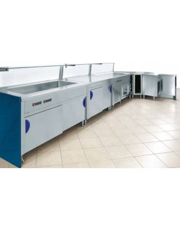 ELEMENTO FREDDO CON VASCA-VANO INFERIORE A GIORNO CM.120X80X90H
